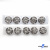 119-01 Кнопки пришивные декоративные металл 21 мм, цв.-никель - купить в Междуреченске. Цена: 21.54 руб.