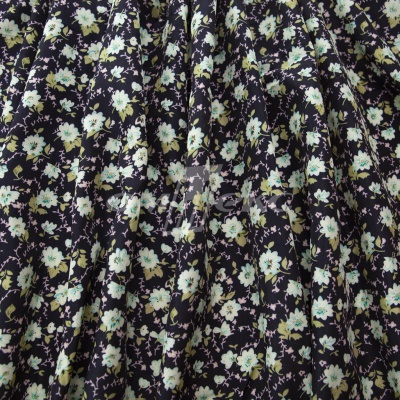 Плательная ткань "Софи" 8.1, 75 гр/м2, шир.150 см, принт растительный - купить в Междуреченске. Цена 243.96 руб.