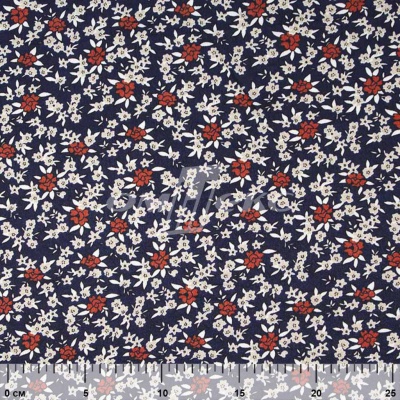 Плательная ткань "Фламенко" 7.2, 80 гр/м2, шир.150 см, принт растительный - купить в Междуреченске. Цена 239.03 руб.