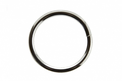 Кольцо металлическое d-32 мм, цв.-никель - купить в Междуреченске. Цена: 3.57 руб.