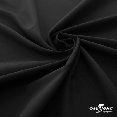 Плательная ткань "Невада", 120 гр/м2, шир.150 см, цвет чёрный - купить в Междуреченске. Цена 254.22 руб.