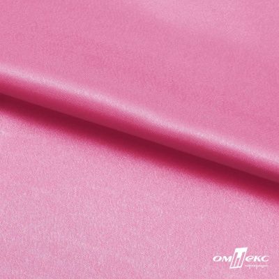 Поли креп-сатин 15-2215, 125 (+/-5) гр/м2, шир.150см, цвет розовый - купить в Междуреченске. Цена 155.57 руб.