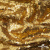 Трикотажное полотно, Сетка с пайетками,188 гр/м2, шир.140 см, цв.-тем.золото (#51) - купить в Междуреченске. Цена 505.15 руб.