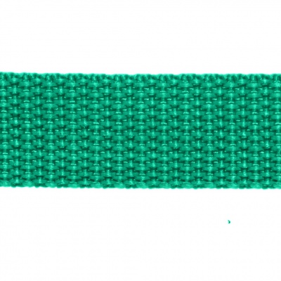 Стропа текстильная, шир. 25 мм (в нам. 50+/-1 ярд), цвет яр.зелёный - купить в Междуреченске. Цена: 397.52 руб.