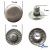 Кнопка металлическая "Альфа" с пружиной, 15 мм (уп. 720+/-20 шт), цвет никель - купить в Междуреченске. Цена: 1 466.73 руб.