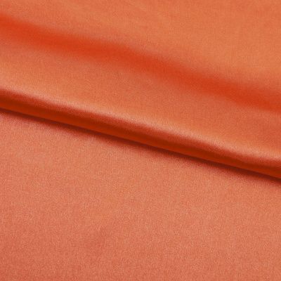 Поли креп-сатин 18-1445, 120 гр/м2, шир.150см, цвет оранжевый - купить в Междуреченске. Цена 155.57 руб.