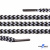 Шнурки #107-16, круглые 130 см, двухцветные цв.серый/чёрный - купить в Междуреченске. Цена: 31.89 руб.