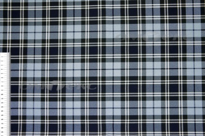 Ткань костюмная клетка Т7274 2004, 220 гр/м2, шир.150см, цвет т.синий/гол/бел - купить в Междуреченске. Цена 
