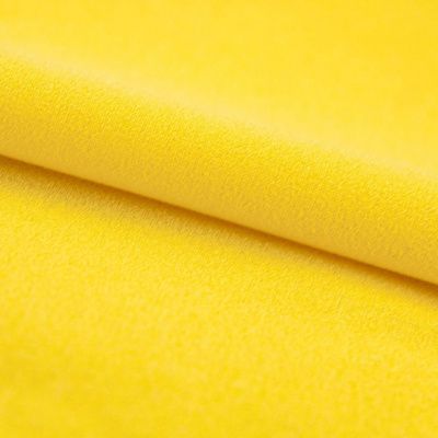 Креп стрейч Амузен 12-0752, 85 гр/м2, шир.150см, цвет жёлтый - купить в Междуреченске. Цена 194.07 руб.
