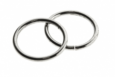 Кольцо металлическое d-15 мм, цв.-никель - купить в Междуреченске. Цена: 2.45 руб.