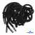 Шнурки #107-05, круглые 130 см, декор.наконечник, цв.чёрный - купить в Междуреченске. Цена: 22.56 руб.