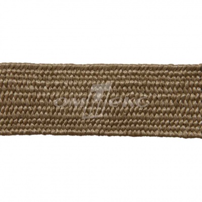 Тесьма отделочная полипропиленовая плетеная эластичная #2, шир. 40мм, цв.- соломенный - купить в Междуреченске. Цена: 50.99 руб.