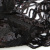Трикотажное полотно с пайетками, шир.130 см, #311-бахрома чёрная - купить в Междуреченске. Цена 1 183.35 руб.
