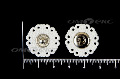 Кнопки пришивные №6 S20мм пластиковые белые - купить в Междуреченске. Цена: 9.88 руб.