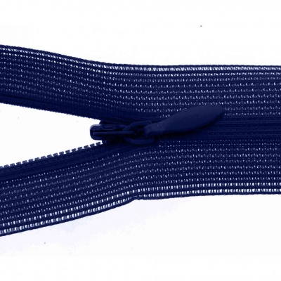 Молния потайная Т3 919, 60 см, капрон, цвет т.синий - купить в Междуреченске. Цена: 10.13 руб.