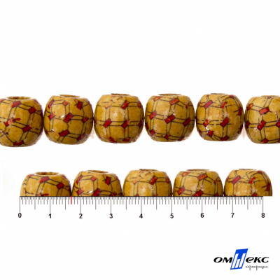 0189-Бусины деревянные "ОмТекс", 17 мм, упак.50+/-3шт - купить в Междуреченске. Цена: 83.66 руб.