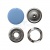 Кнопка рубашечная (закрытая) 9,5мм - эмаль, цв.182 - св.голубой - купить в Междуреченске. Цена: 5.74 руб.