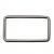 Рамка металлическая прямоугольная, 40 х 15 мм- тём.никель - купить в Междуреченске. Цена: 4.60 руб.