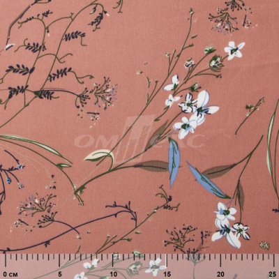 Плательная ткань "Фламенко" 2.1, 80 гр/м2, шир.150 см, принт растительный - купить в Междуреченске. Цена 311.05 руб.