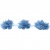 Тесьма плетеная "Рюш", упак. 9,14 м, цвет голубой - купить в Междуреченске. Цена: 45.87 руб.