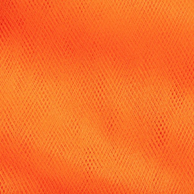 Фатин матовый 16-127, 12 гр/м2, шир.300см, цвет оранжевый - купить в Междуреченске. Цена 96.31 руб.