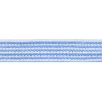 Резиновые нити с текстильным покрытием, шир. 6 мм ( упак.30 м/уп), цв.- 108-голубой - купить в Междуреченске. Цена: 155.22 руб.