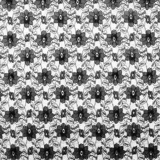 Кружевное полотно гипюр 10102 шир.150см цвет чёрныйblacк